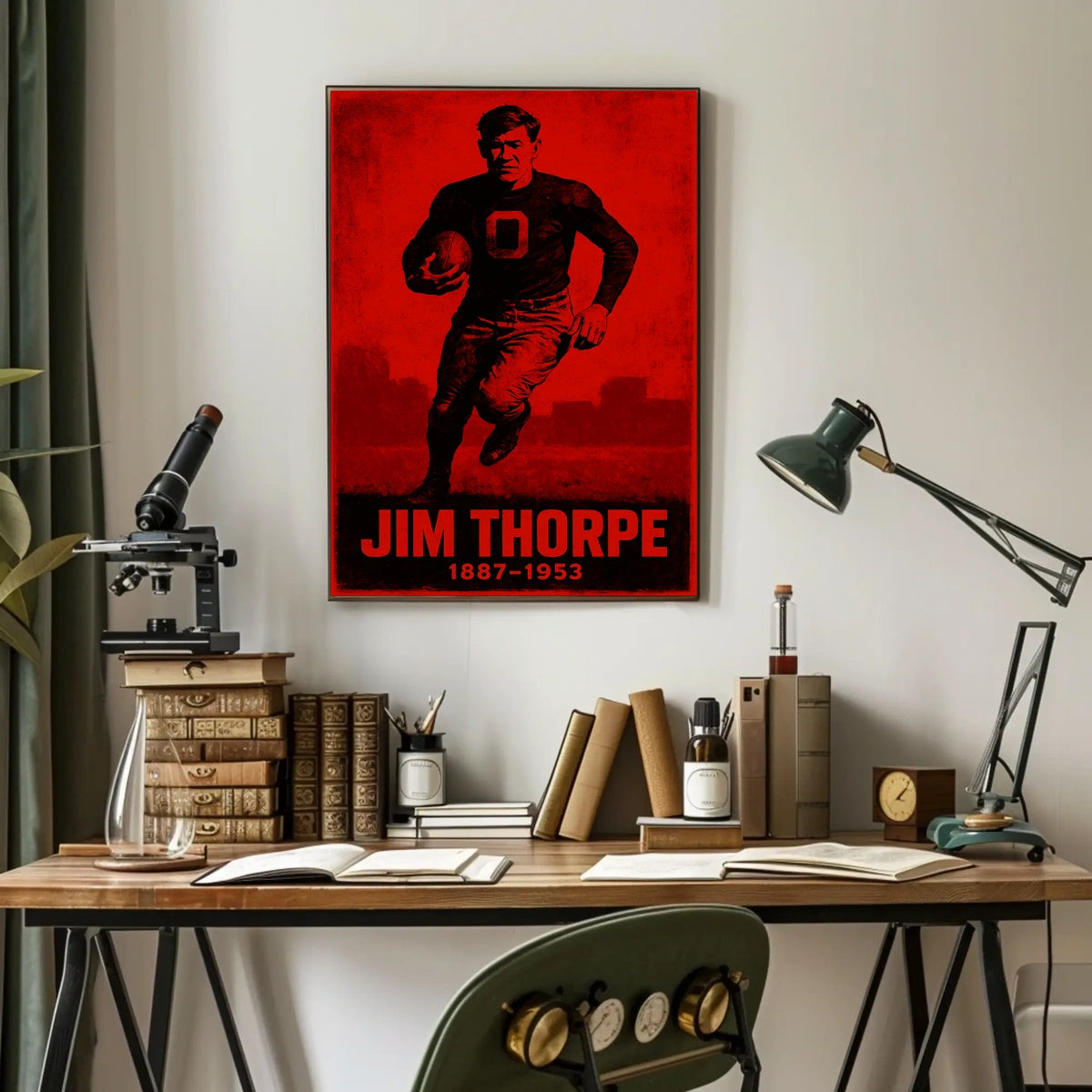 Jim Thorpe Legendary Athlete Poster