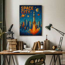 Space City Adventure Poster