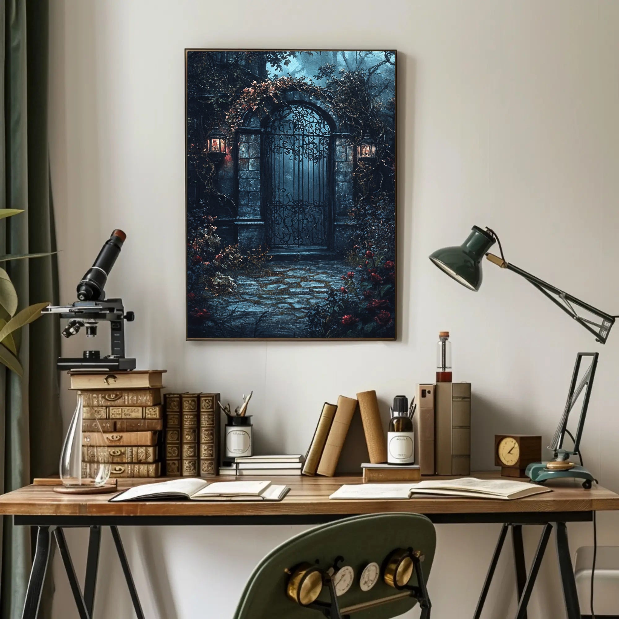 Enchanted Garden Gate Poster