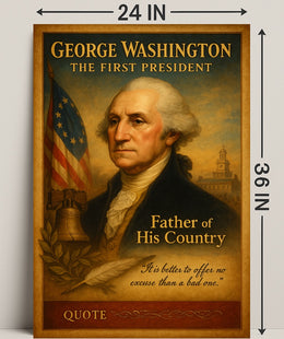 George Washington The First President Poster PosterGoat