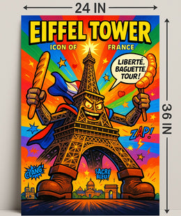 Eiffel Tower Icon of France Poster PosterGoat
