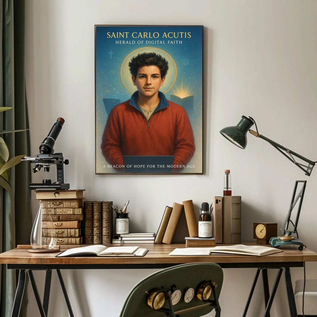 Saint Carlo Acutis Herald Of Digital Poster
