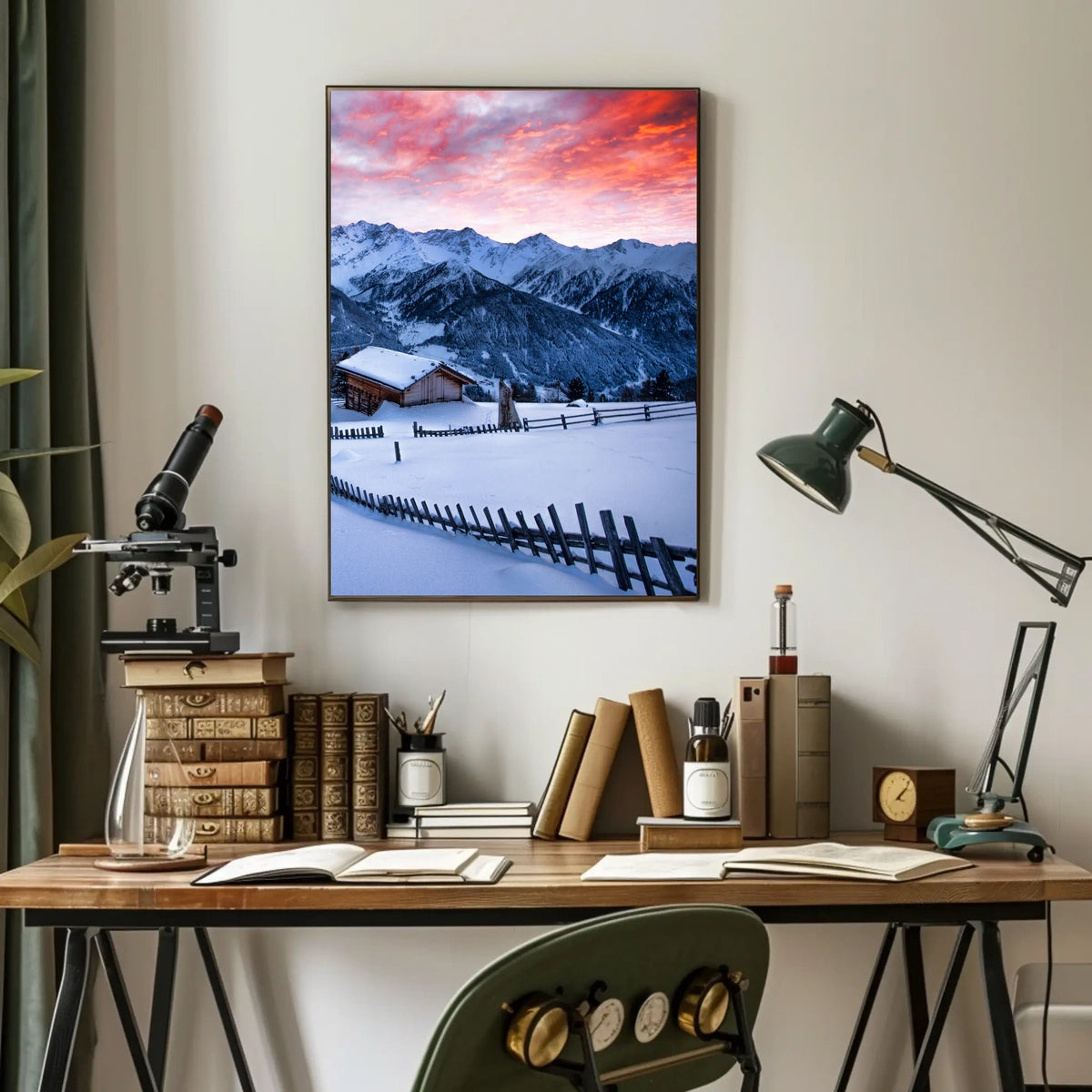 Winter Mountain Serenity Poster
