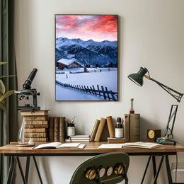 Winter Mountain Serenity Poster