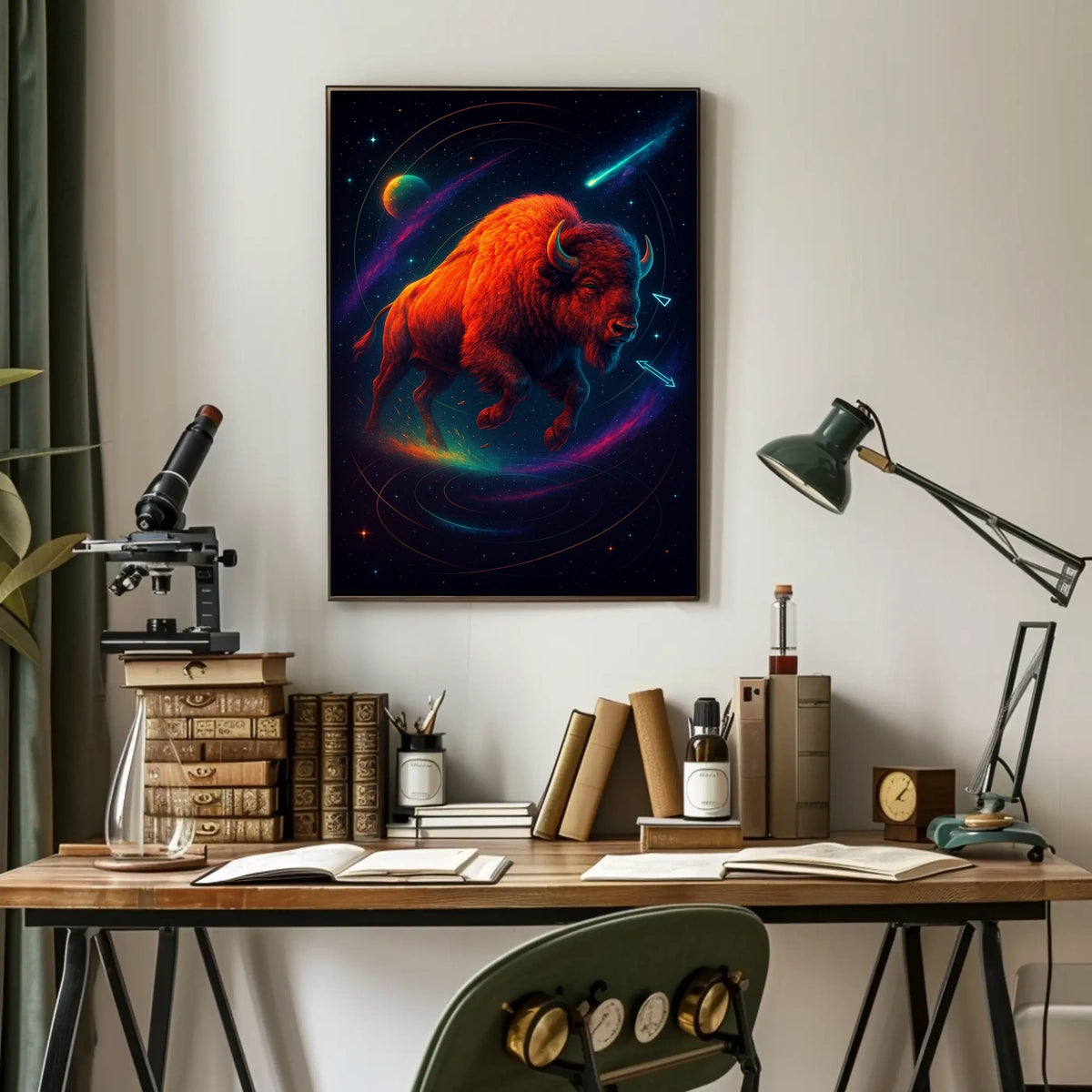 Cosmic Bison Poster