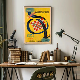 Carrera Panamericana Mexico 1950 Poster