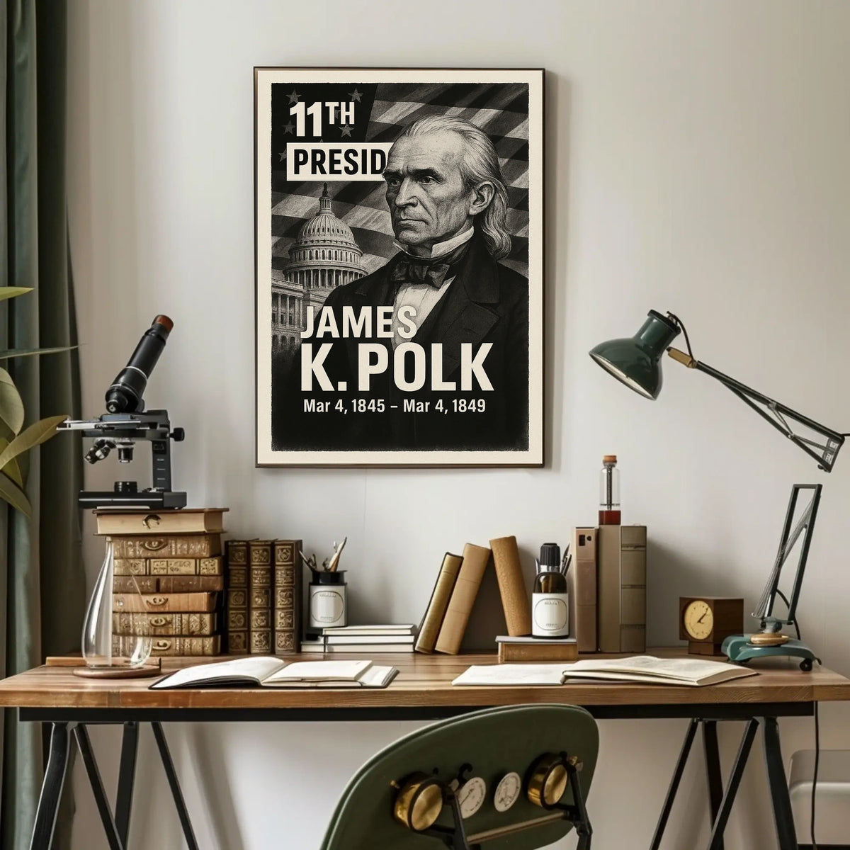 James K. Polk 11th President Poster