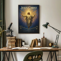Jesus Christ Resurrection Dawn of Hope Poster
