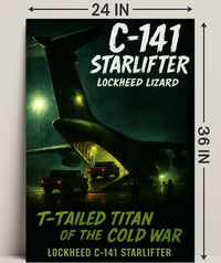 Lockheed C-141 Starlifter T-Tailed Titan Poster PosterGoat