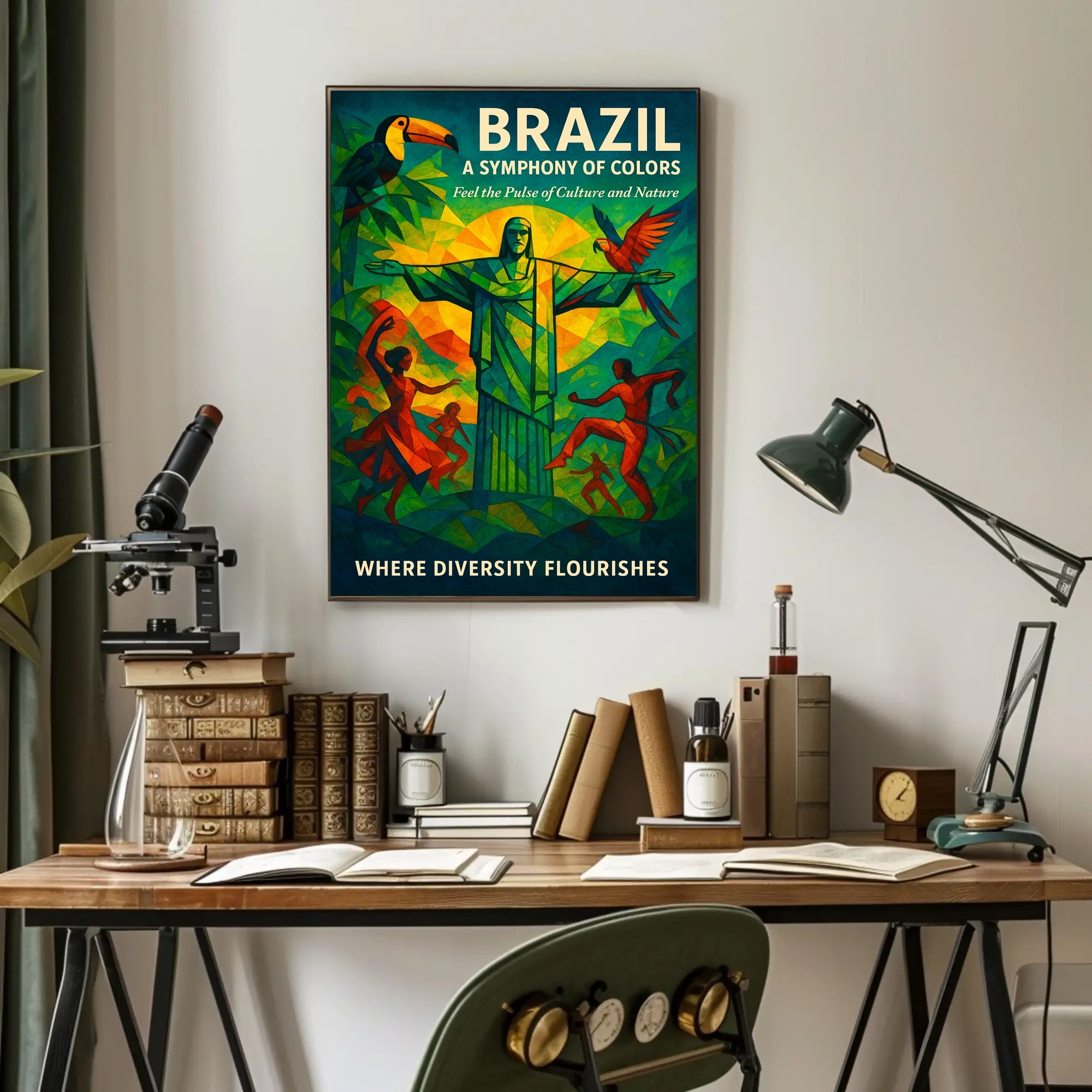 Brazil A Symphony of Colors Poster