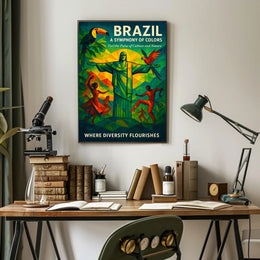Brazil A Symphony of Colors Poster