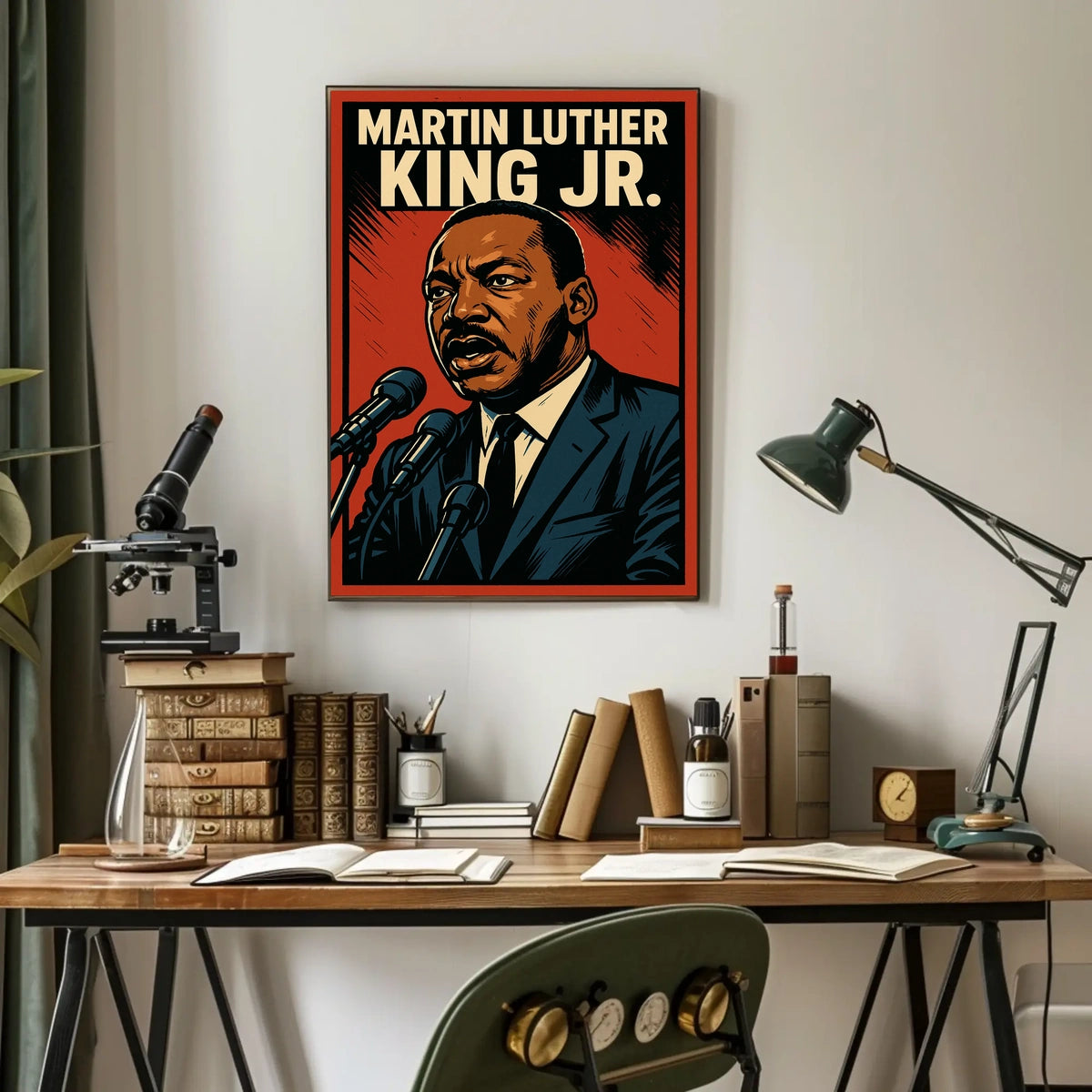 Martin Luther King Jr. Iconic Leader Poster