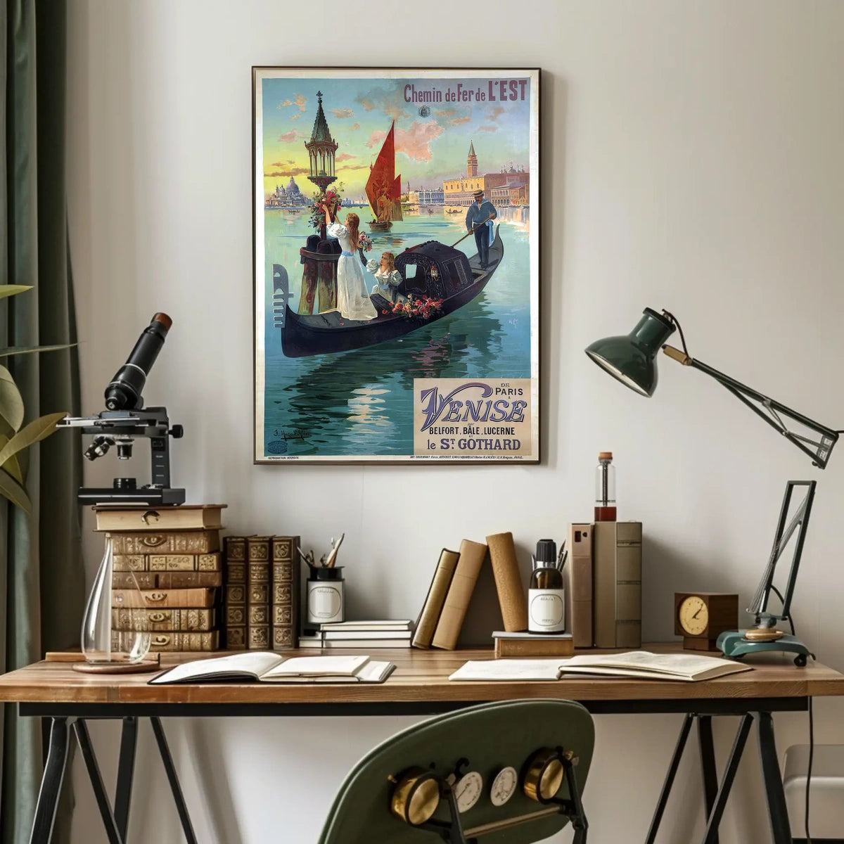 Chemin De Fer De LEst Journey To Poster