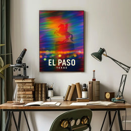 El Paso Texas Scenic Travel Photography Poster