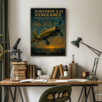 Northrop A-35 Vengeance WWII Aviation Poster Art
