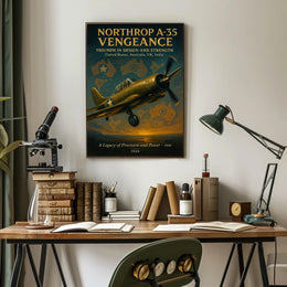 Northrop A-35 Vengeance WWII Aviation Poster Art