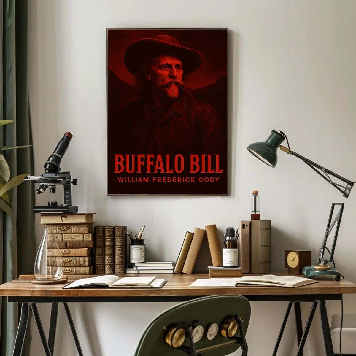 Buffalo Bill Western Era Heritage Historical Poster