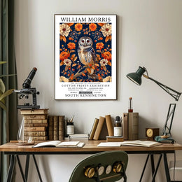 William Morris Art Exhibition Vintage Artistic Poster