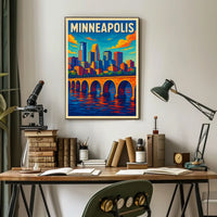 Minneapolis Skyline Poster