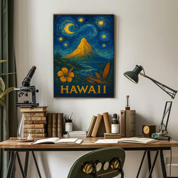 Starry Night in Hawaii Poster