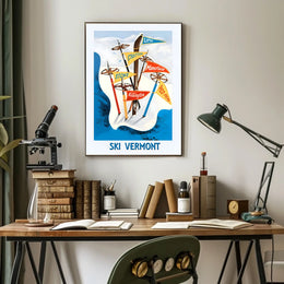 Ski Vermont Adventure Poster