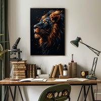 Majestic Lion Portrait Poster