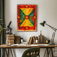 Vibrant Abstract Flag Poster