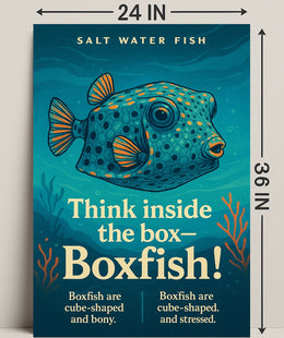 Think Inside the BoxBoxfish Poster PosterGoat