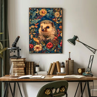 Enchanted Hedgehog Wall Art in Bloom