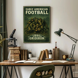 Early American Football 1890s Gridiron Poster PosterGoat