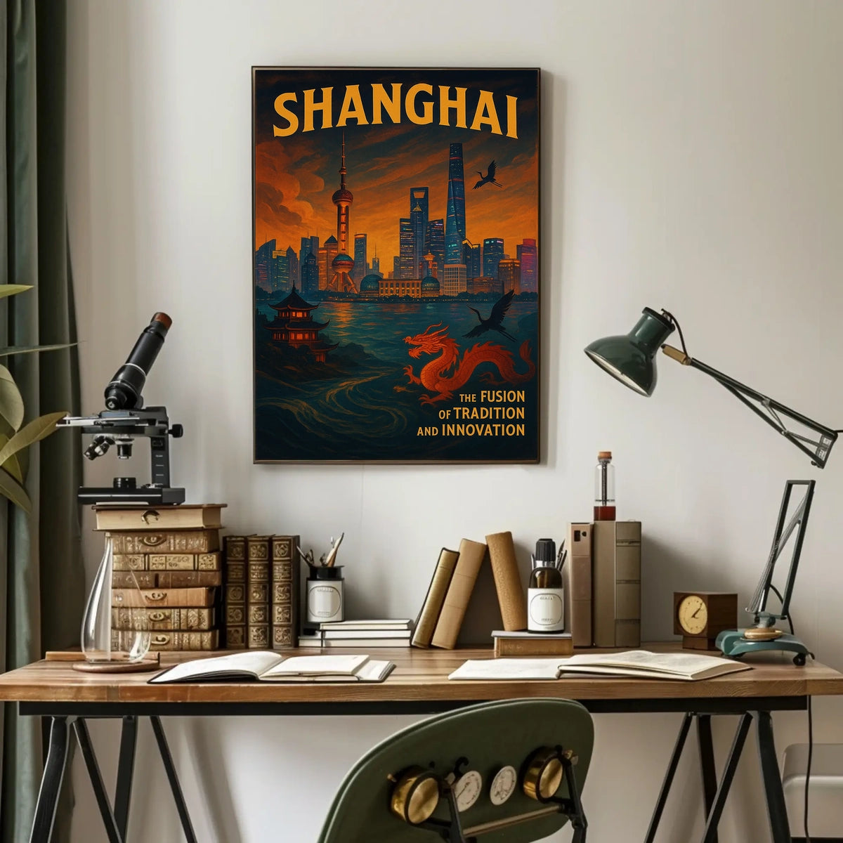 Shanghai The Fusion Of Tradition And Poster