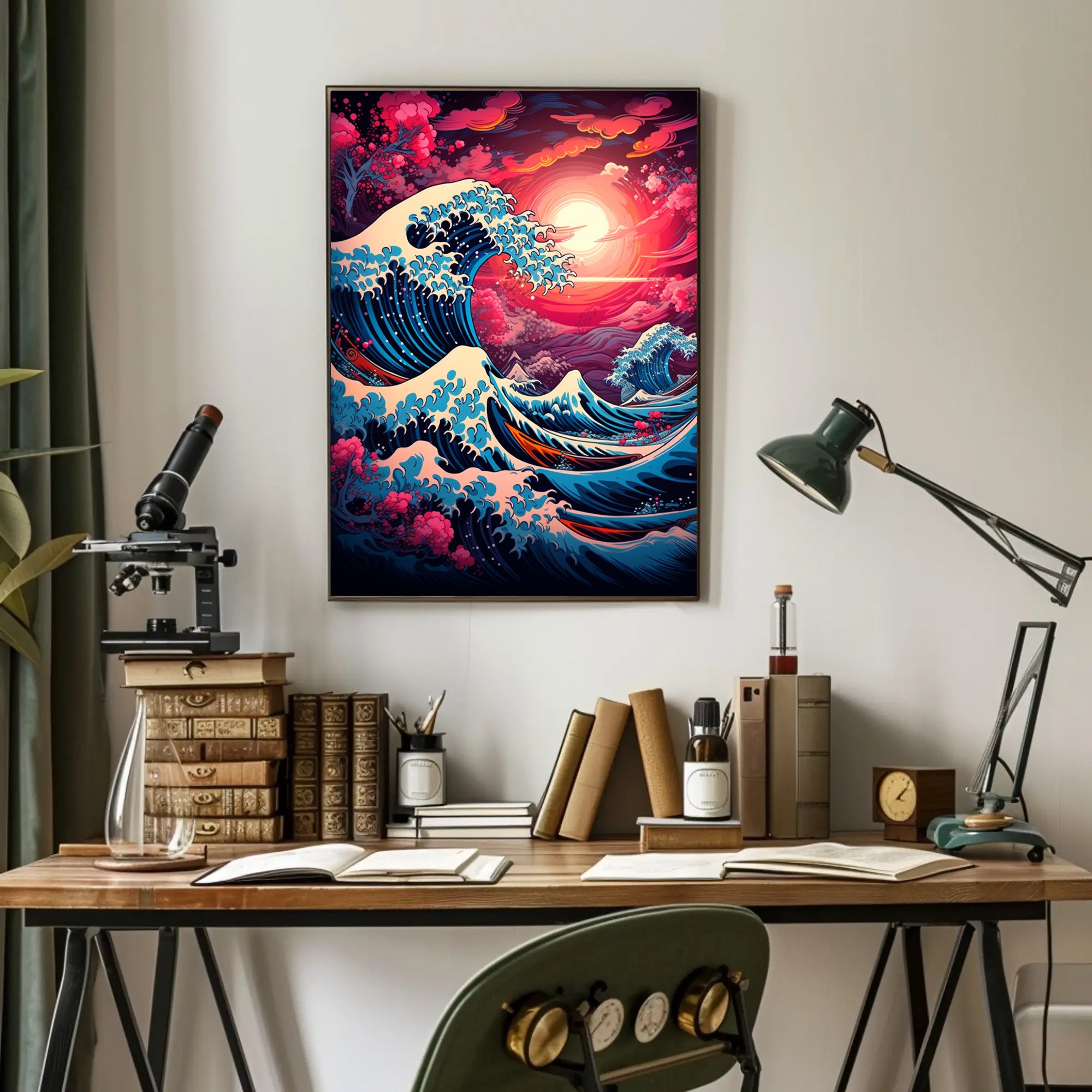 The Great Wave Artistic Interpretation Poster PosterGoat