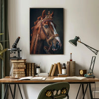 Regal Equine Majesty Art Print Poster for Home Decor PosterGoat