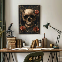 Skull And Roses Poster