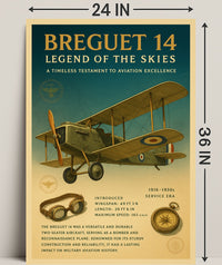 Legend of the Skies Breguet 14 Poster PosterGoat