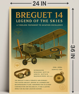 Legend of the Skies Breguet 14 Poster PosterGoat