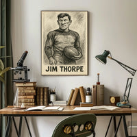 Jim Thorpe Athletic Icon Poster
