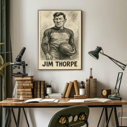 Jim Thorpe Athletic Icon Poster