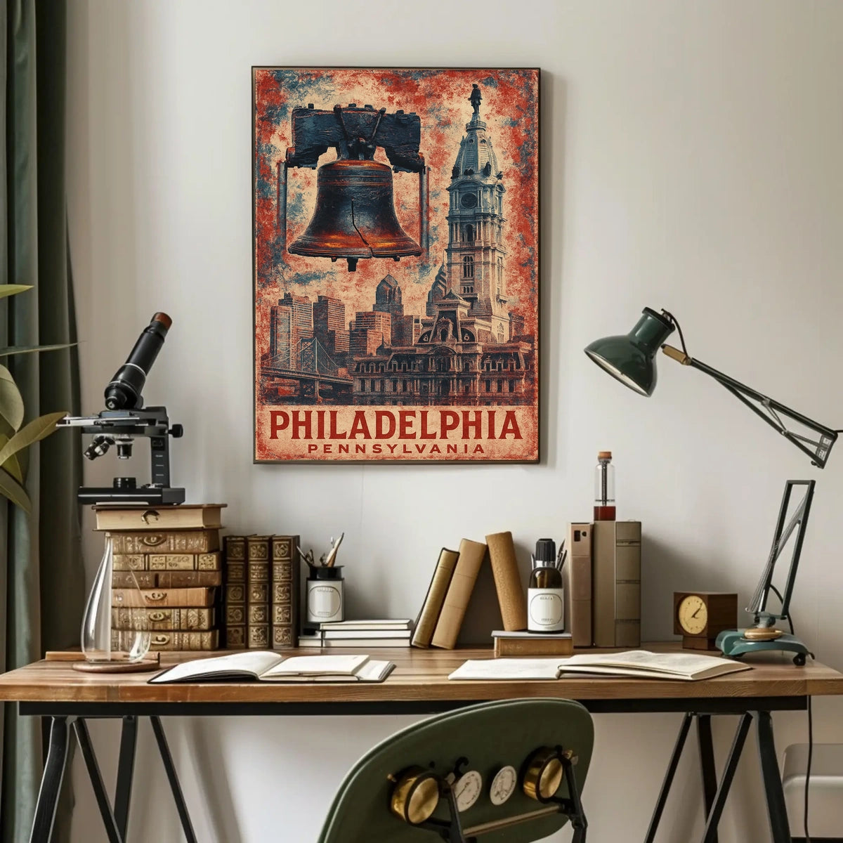 Philadelphia Historic Icons Poster