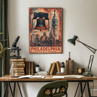 Philadelphia Historic Icons Poster