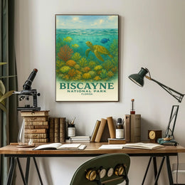 Biscayne National Park Travel Poster Print