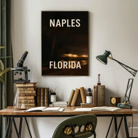 Naples Florida Poster Wall Art Coastal Cityscape Print