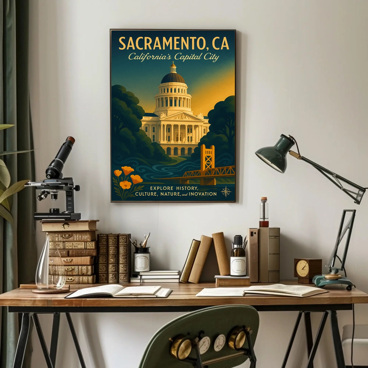 Discover Sacramento Poster