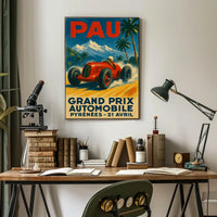 Grand Prix Automobile Pyrenees Poster