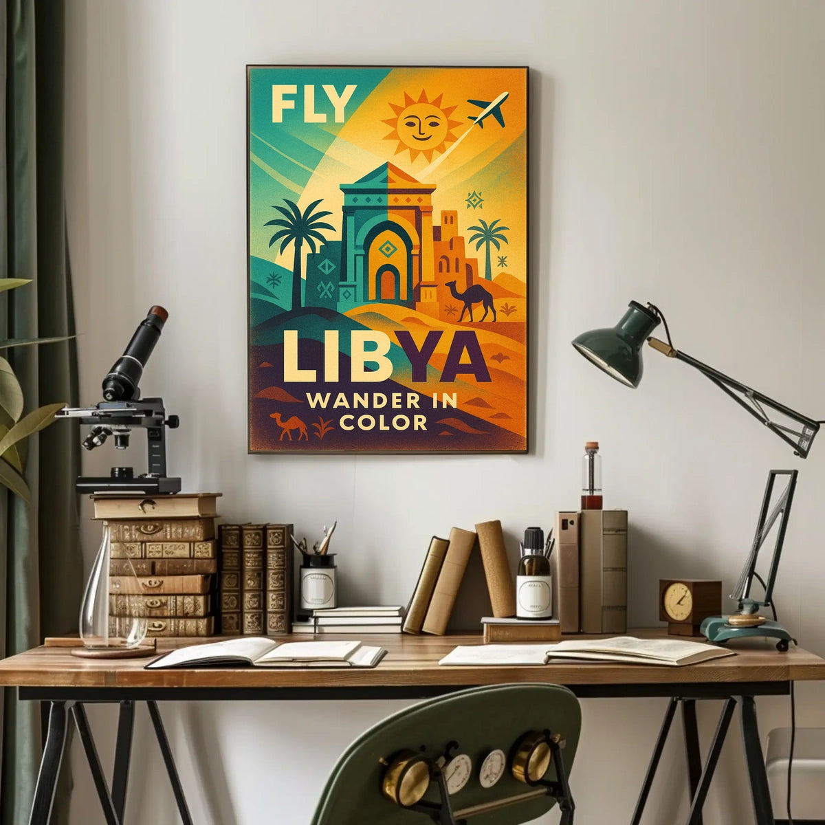 Fly Libya Wander In Color Poster