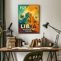Fly Libya Wander In Color Poster