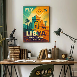 Fly Libya Wander In Color Poster