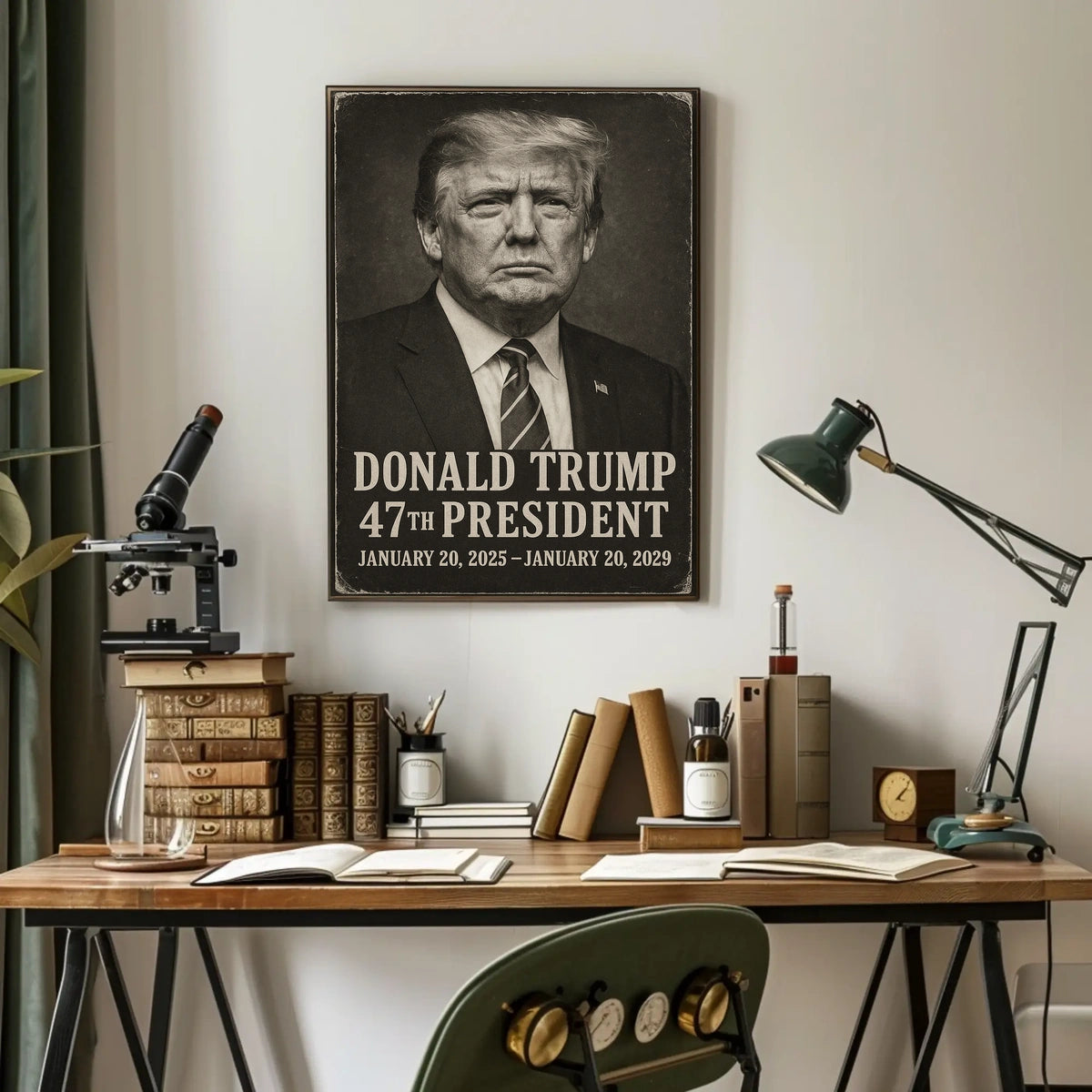 Donald Trump 47th President Patriotic Wall Poster