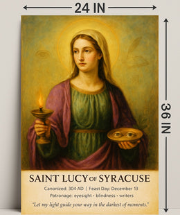 Saint Lucy of Syracuse Poster PosterGoat