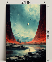 Cosmic Landscape Exploration Poster PosterGoat